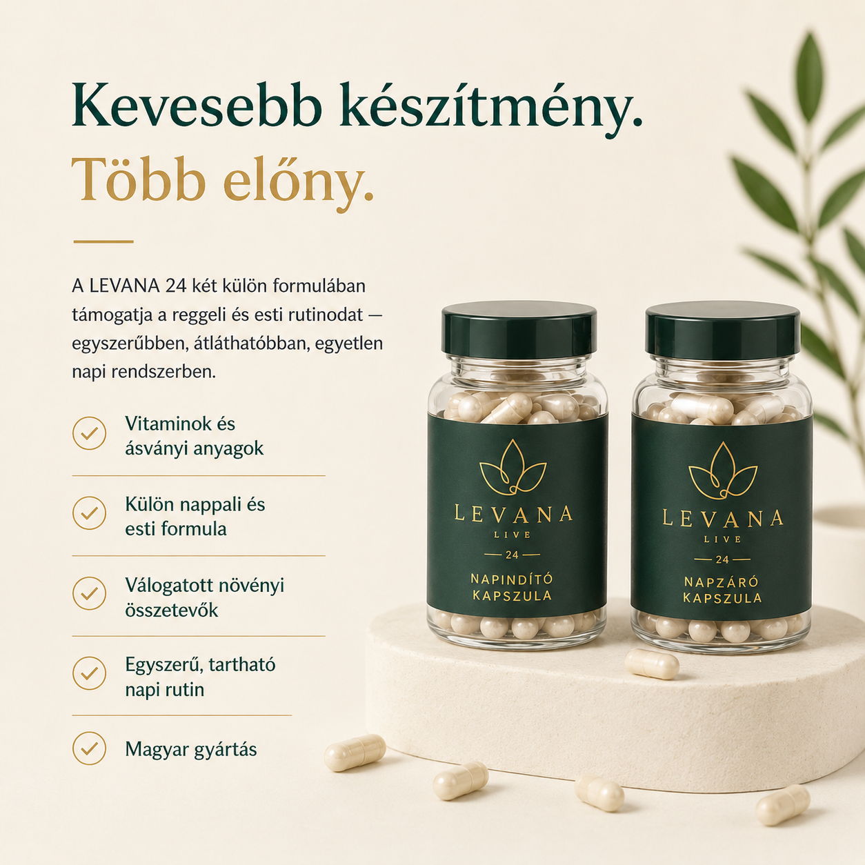 LEVANA 24 – Nappali egyensúly és pihentetőbb éjszakák